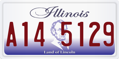 IL license plate A145129
