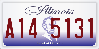 IL license plate A145131