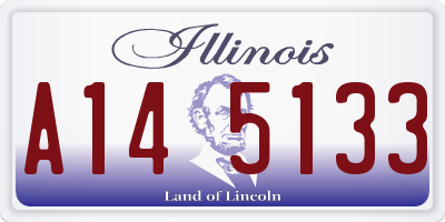 IL license plate A145133
