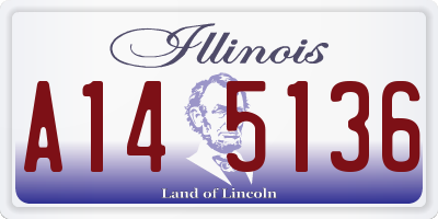 IL license plate A145136