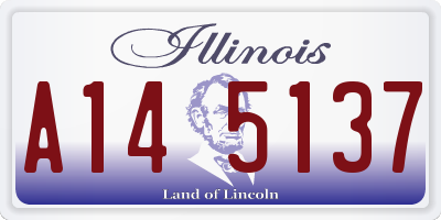 IL license plate A145137