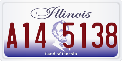 IL license plate A145138
