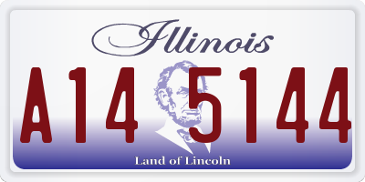 IL license plate A145144