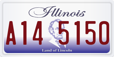 IL license plate A145150