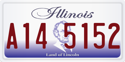 IL license plate A145152
