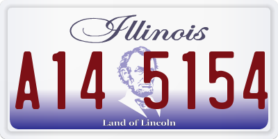 IL license plate A145154