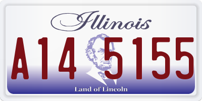 IL license plate A145155