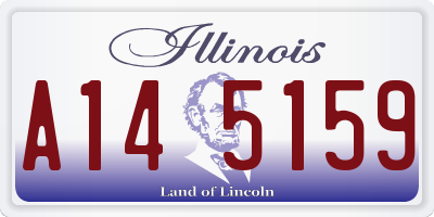 IL license plate A145159