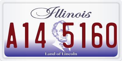 IL license plate A145160