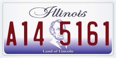 IL license plate A145161
