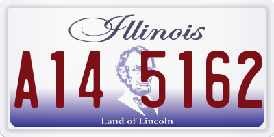 IL license plate A145162
