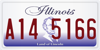 IL license plate A145166