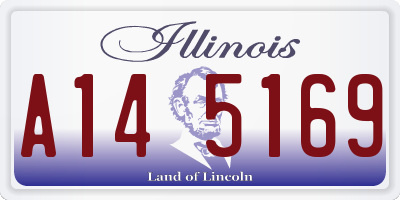 IL license plate A145169