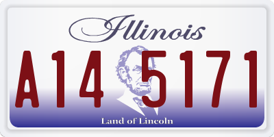 IL license plate A145171