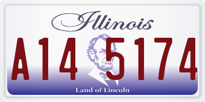 IL license plate A145174