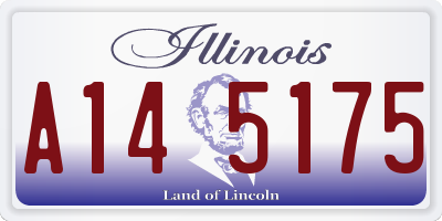 IL license plate A145175
