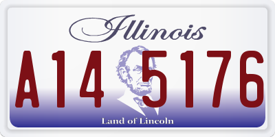 IL license plate A145176