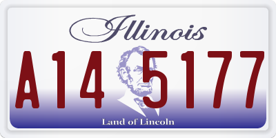 IL license plate A145177