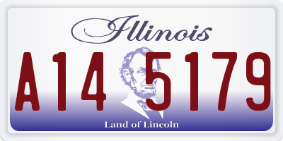 IL license plate A145179