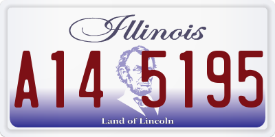 IL license plate A145195