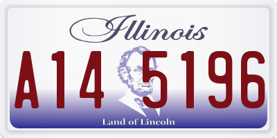 IL license plate A145196