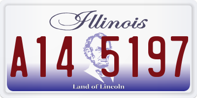 IL license plate A145197