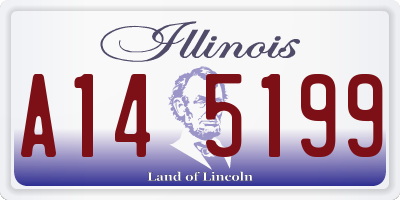IL license plate A145199