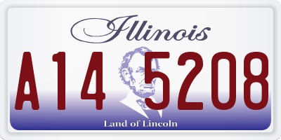 IL license plate A145208