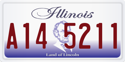 IL license plate A145211