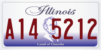 IL license plate A145212