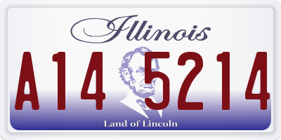 IL license plate A145214
