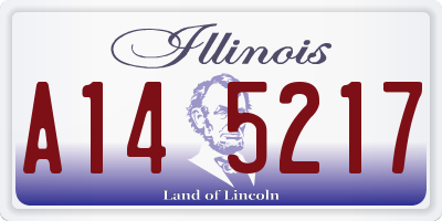 IL license plate A145217