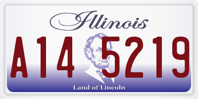 IL license plate A145219