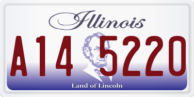 IL license plate A145220
