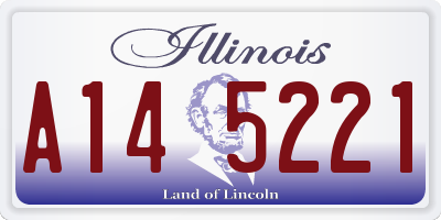 IL license plate A145221