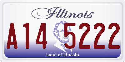 IL license plate A145222