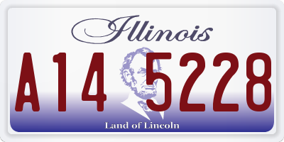 IL license plate A145228
