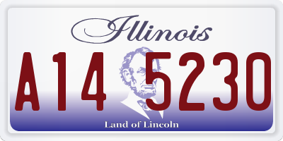 IL license plate A145230