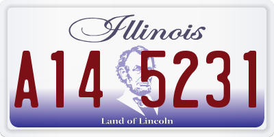 IL license plate A145231