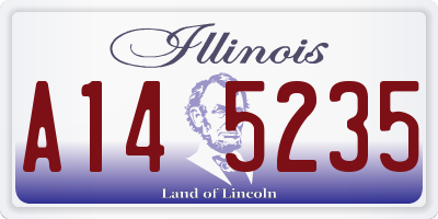 IL license plate A145235