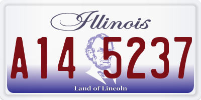 IL license plate A145237