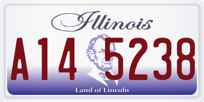 IL license plate A145238