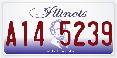 IL license plate A145239