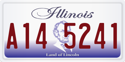 IL license plate A145241