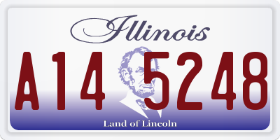 IL license plate A145248