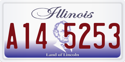 IL license plate A145253