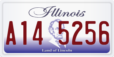 IL license plate A145256