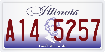 IL license plate A145257
