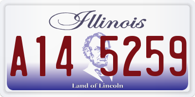 IL license plate A145259