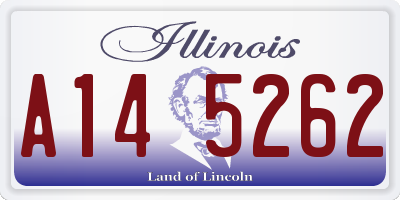 IL license plate A145262
